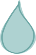 Goutte d'eau pleine